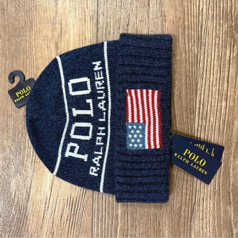 Polo by Ralph Lauren Navy Knit Hat